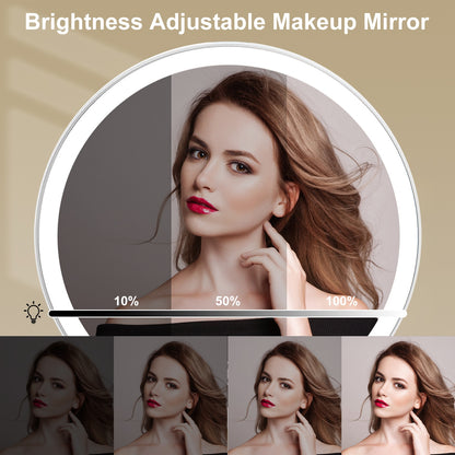 5X Magnifying Lighted Makeup Mirror with 3 Color Lights