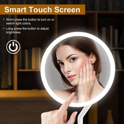 5X Magnifying Lighted Makeup Mirror with 3 Color Lights