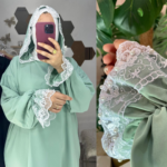 Abaya salat en dentelle jannah - جنة {A22}